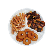 LB-01-03 Likable Dog Treats Variety Pack, Duck & Chicken Chewy Treats, Dental Chews & Reward Snacks for Dogs, 3 Packs, 7.5OZ